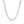 Rhodium Plated Sterling Silver Curb Style Chain (5.50 mm)