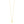 14K Yellow Gold Helium Initial I Pendant