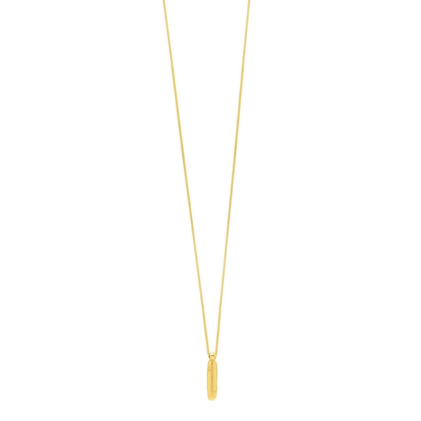 14K Yellow Gold Helium Initial I Pendant
