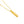 14K Yellow Gold Helium Initial I Pendant