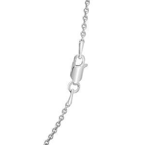 Sterling Silver Rhodium Plated Round Cable Chain (1.80 mm)