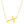 14k Yellow Gold Plain Cross Motif Necklace