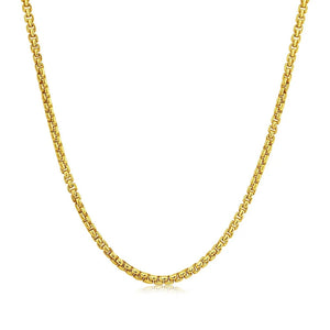 14k Yellow Gold Solid Round Box Chain (1.6 mm)