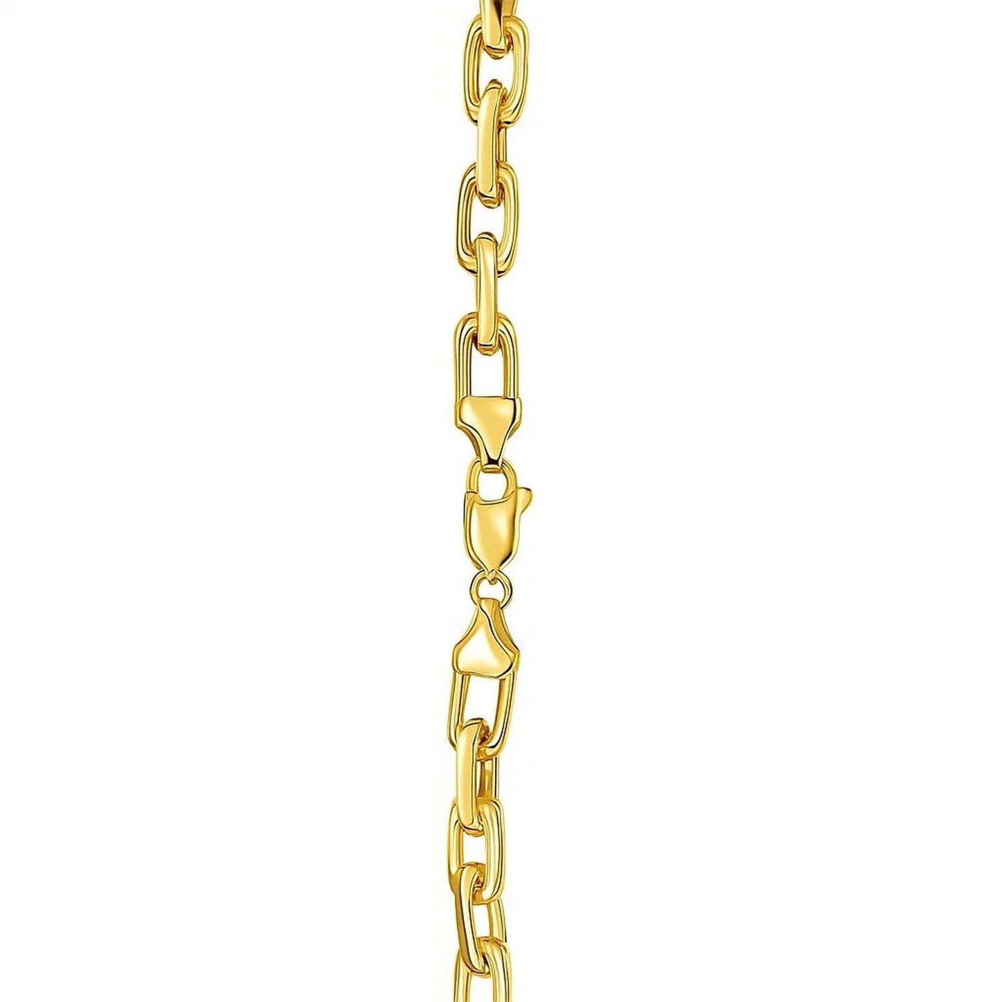 14k Yellow Gold French Cable Link Chain (4.80 mm)
