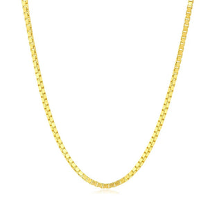 14K Yellow Gold Classic Box Chain (1.7 mm)