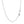 14k White Gold Wire Paperclip Chain (2.7 mm)