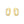 14k Two Tone Gold Double Round Hoops