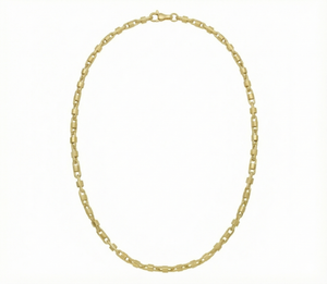 14K Gold Square Byzantine Chain